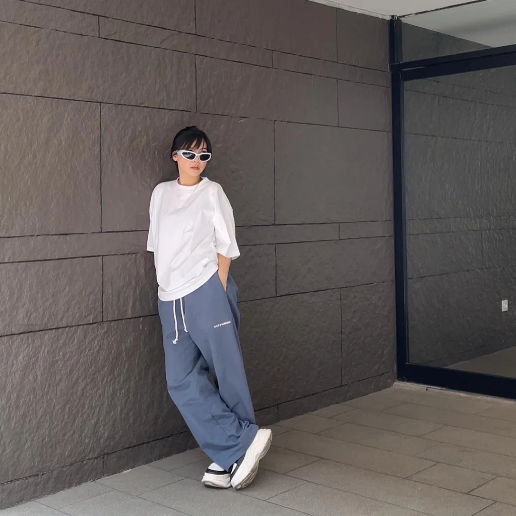Onlyifyouknow - Bering Sea Logo Sweatpants Loose fit Heavyweight Cotton 375gsm