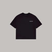 Onlyifyouknow - Black Boxyfit Logo Tee ( V2 ) Heavyweight Cotton 265 Gsm