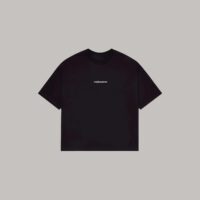 Onlyifyouknow - Black Boxyfit Logo Tee ( V2 ) Heavyweight Cotton 265 Gsm