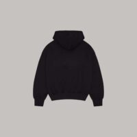 Onlyifyouknow - Black Logo Boxyfit Hoodie Heavyweight Cotton 375 Gsm ( V2 )
