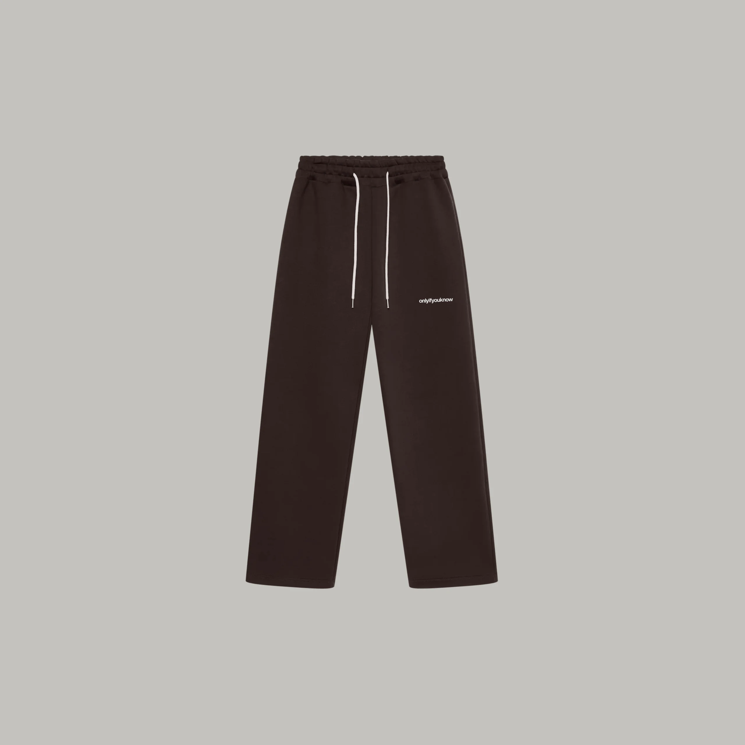 Onlyifyouknow - Coffee Logo Loose fit Sweatpants Heavyweight Cotton 375gsm