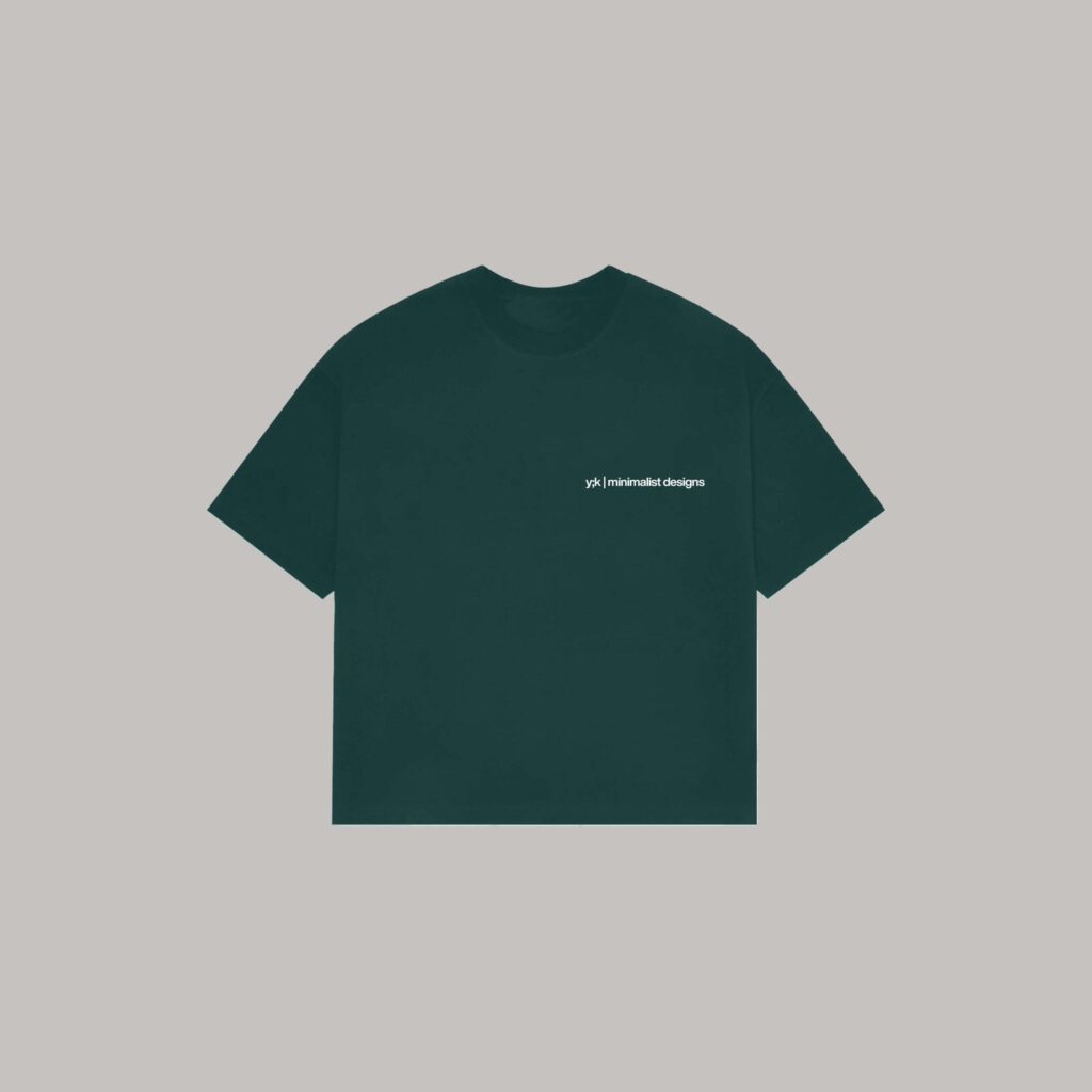 Onlyifyouknow - Gucci Green Boxyfit Minimalist Designs Tee Heavyweight Cotton 235 Gsm
