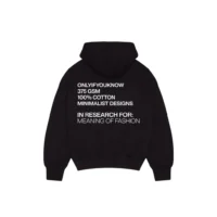 Onlyifyouknow - Black Boxyfit Hoodie Heavyweight Cotton 375gsm ( V3 )