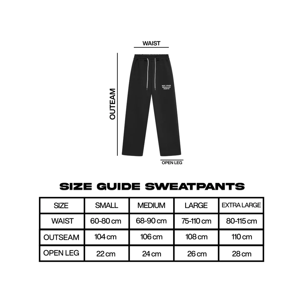 Onlyifyouknow - Black Loosefit Sweatpants Heavyweight Cotton 375gsm "Not Your Regular Pants" ( V3 )