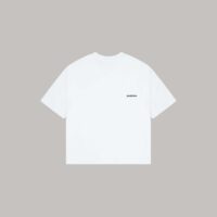 Onlyifyouknow - White Boxyfit Logo Tee Heavyweight Cotton 265 Gsm