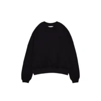 Onlyifyouknow - Black Boxyfit Crewneck Heavyweight Cotton 375gsm No Design ( V2 )