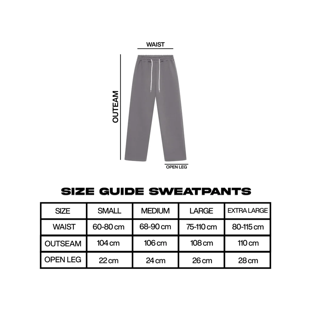 Onlyifyouknow - Dark Grey Loosefit Sweatpants Heavyweight Cotton 375gsm No Design ( V1 )