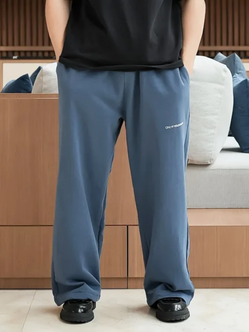 Onlyifyouknow - Bering Sea Logo Sweatpants Loose fit Heavyweight Cotton 375gsm