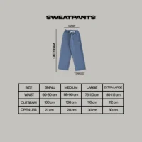 Onlyifyouknow - Bering Sea Logo Sweatpants Loose fit Heavyweight Cotton 375gsm