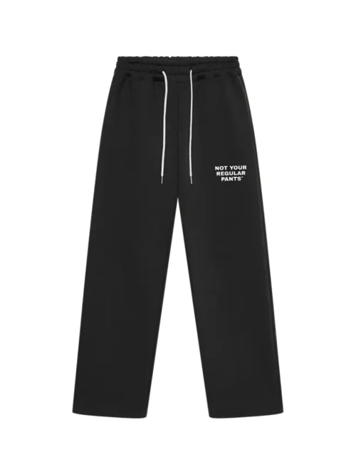 Onlyifyouknow - Black Loosefit Sweatpants Heavyweight Cotton 375gsm "Not Your Regular Pants" ( V3 )