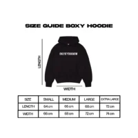 Onlyifyouknow - Black Boxyfit Hoodie "Bold Logo Design" Heavyweight Cotton 375gsm ( V6 )
