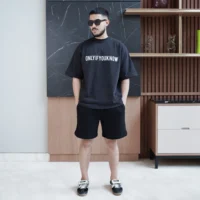 Onlyifyouknow - Black Shortpants Heavyweight Cotton 375gsm "No Design" ( V1 )