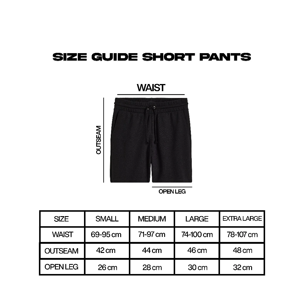 Onlyifyouknow - Black Shortpants Heavyweight Cotton 375gsm "No Design" ( V1 )