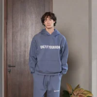 Onlyifyouknow - Beringsea Boxyfit Hoodie Heavyweight Cotton 375gsm "Bold Logo Design" ( V4 )