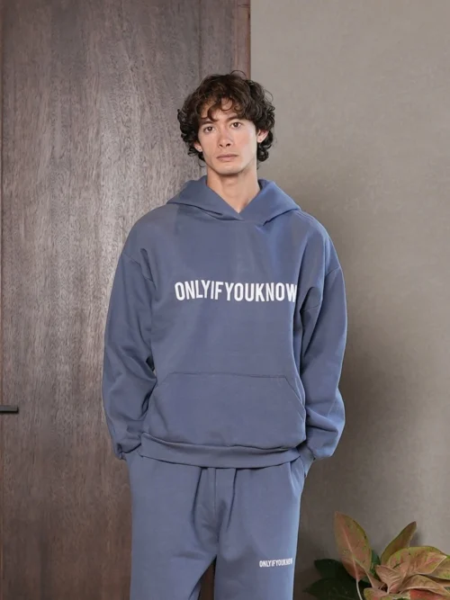 Onlyifyouknow - Beringsea Boxyfit Hoodie Heavyweight Cotton 375gsm "Bold Logo Design" ( V4 )