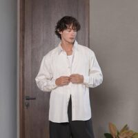 Onlyifyouknow - White Regular Shirt Long Sleeve