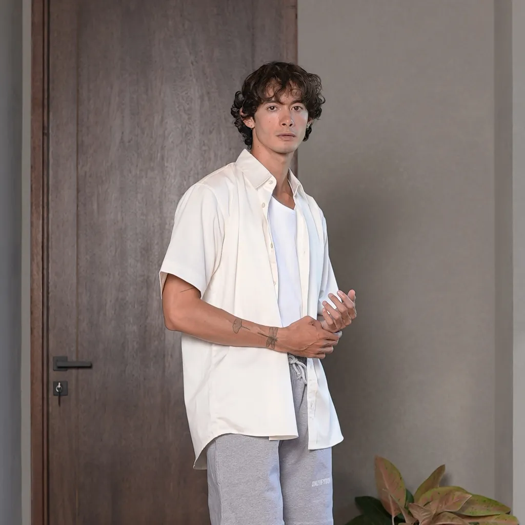 Onlyifyouknow - White Regular Shirt Short Sleeve