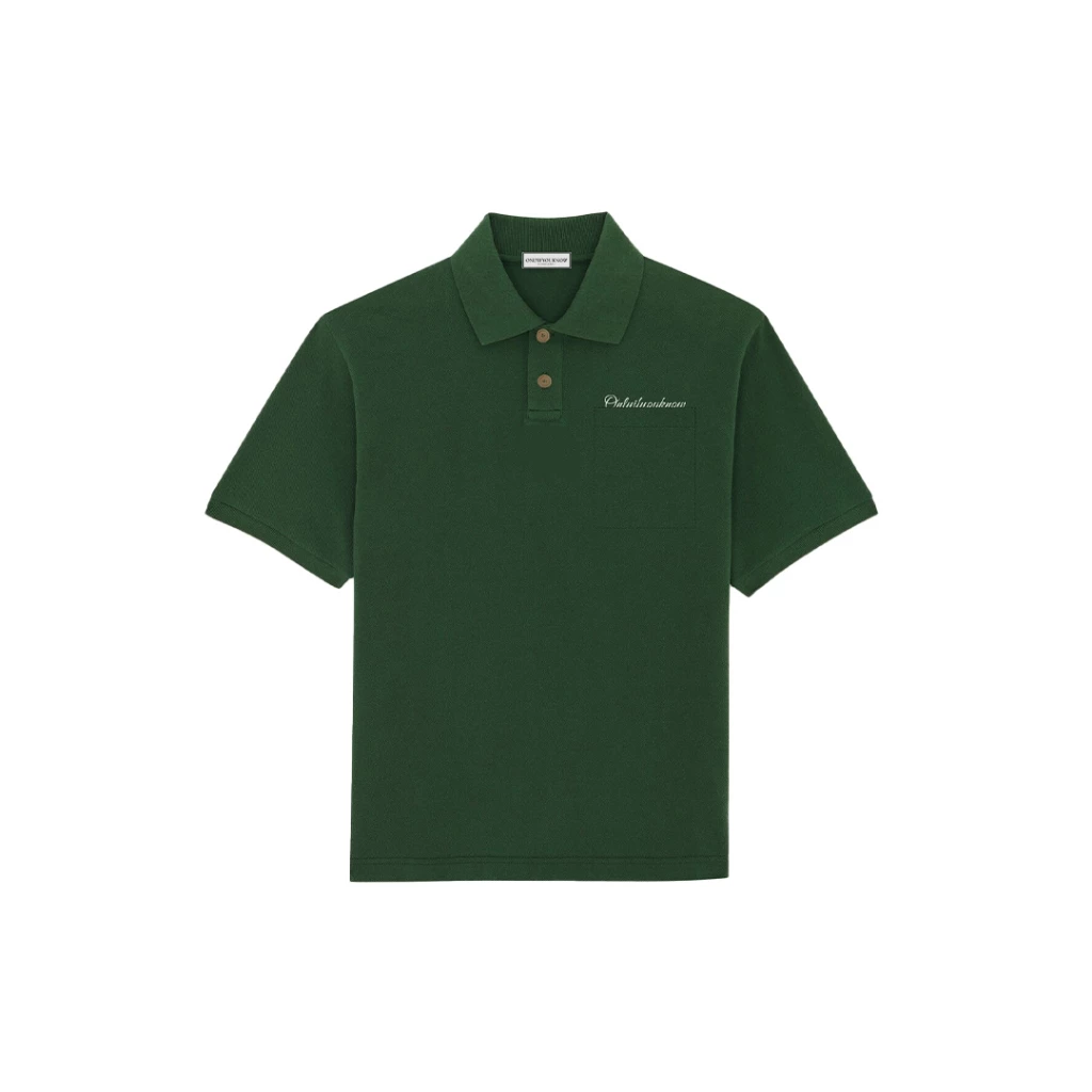 Onlyifyouknow - Sycamore Boxy Polo Shirt Embroidery White Logo - Cover Image Onlyifyouknow - Sycamore Boxy Polo Shirt Embroidery White Logo