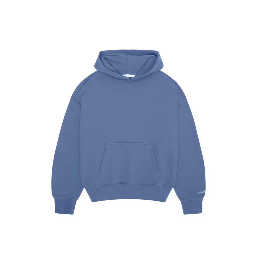 Onlyifyouknow - Bering Sea Boxyfit Hoodie Left Arm Embroidery Logo Design 375GSM