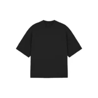 Onlyifyouknow - Black Boxy Tee Heavyweight Cotton 235 Gsm ( No Design )