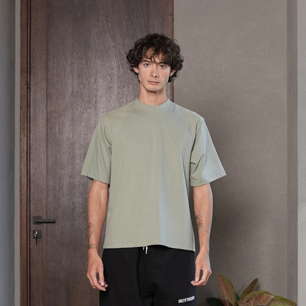 Onlyifyouknow - Boxy Tee Heavyweight Cotton 235 Gsm " No Design"