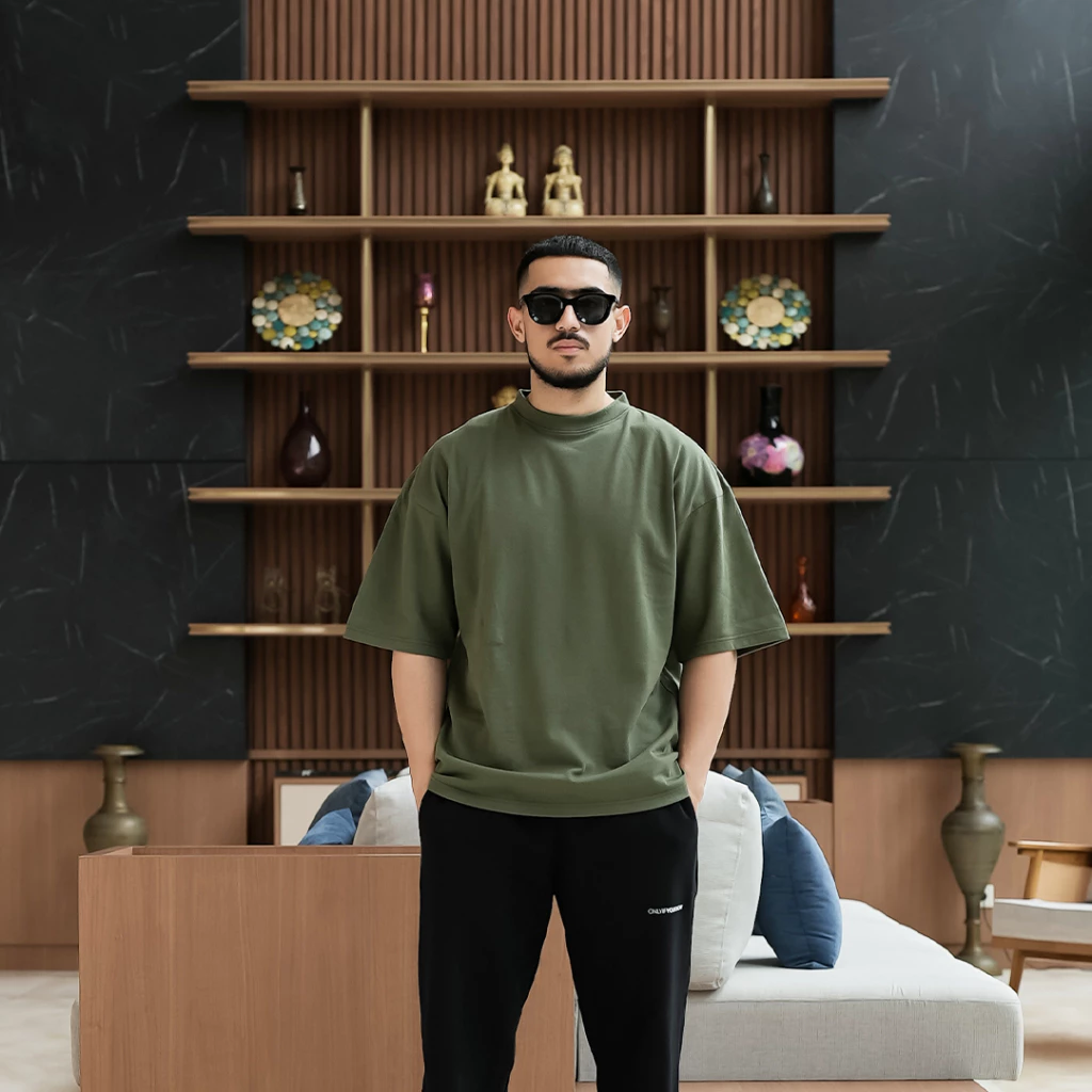 Onlyifyouknow - Boxy Tee Heavyweight Cotton 235 Gsm " No Design"