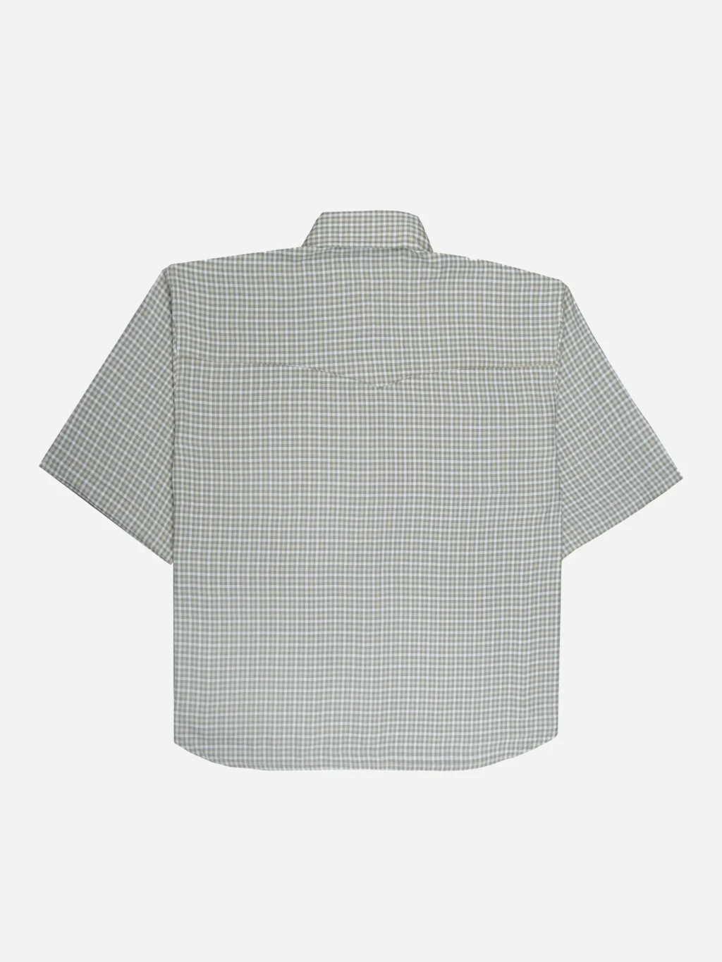 Boxy Plaid Shirt in Olive