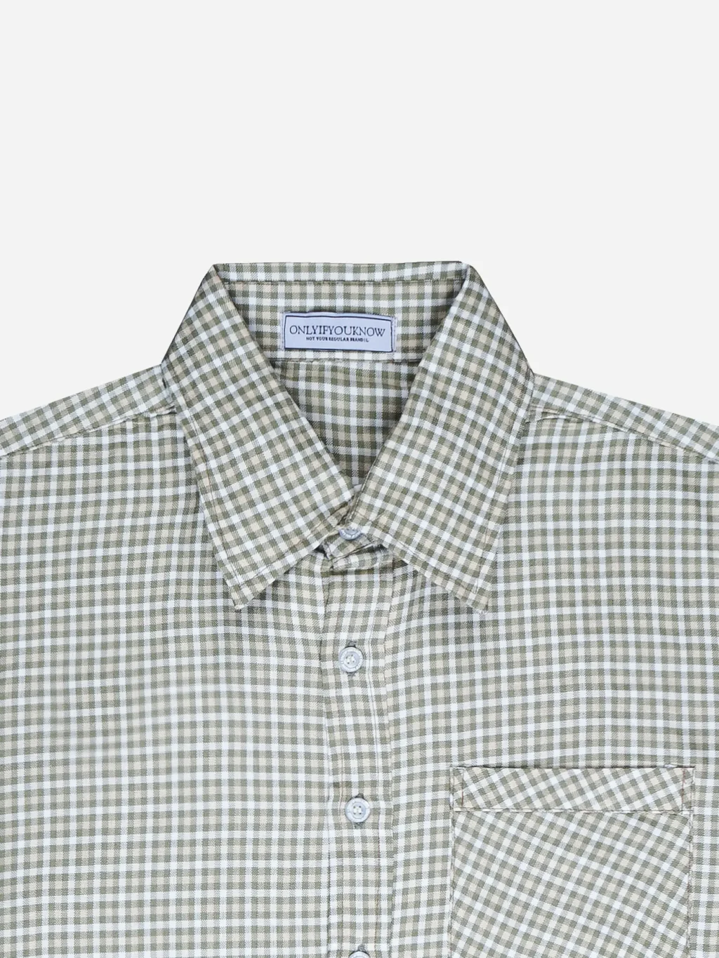 Boxy Plaid Shirt in Olive