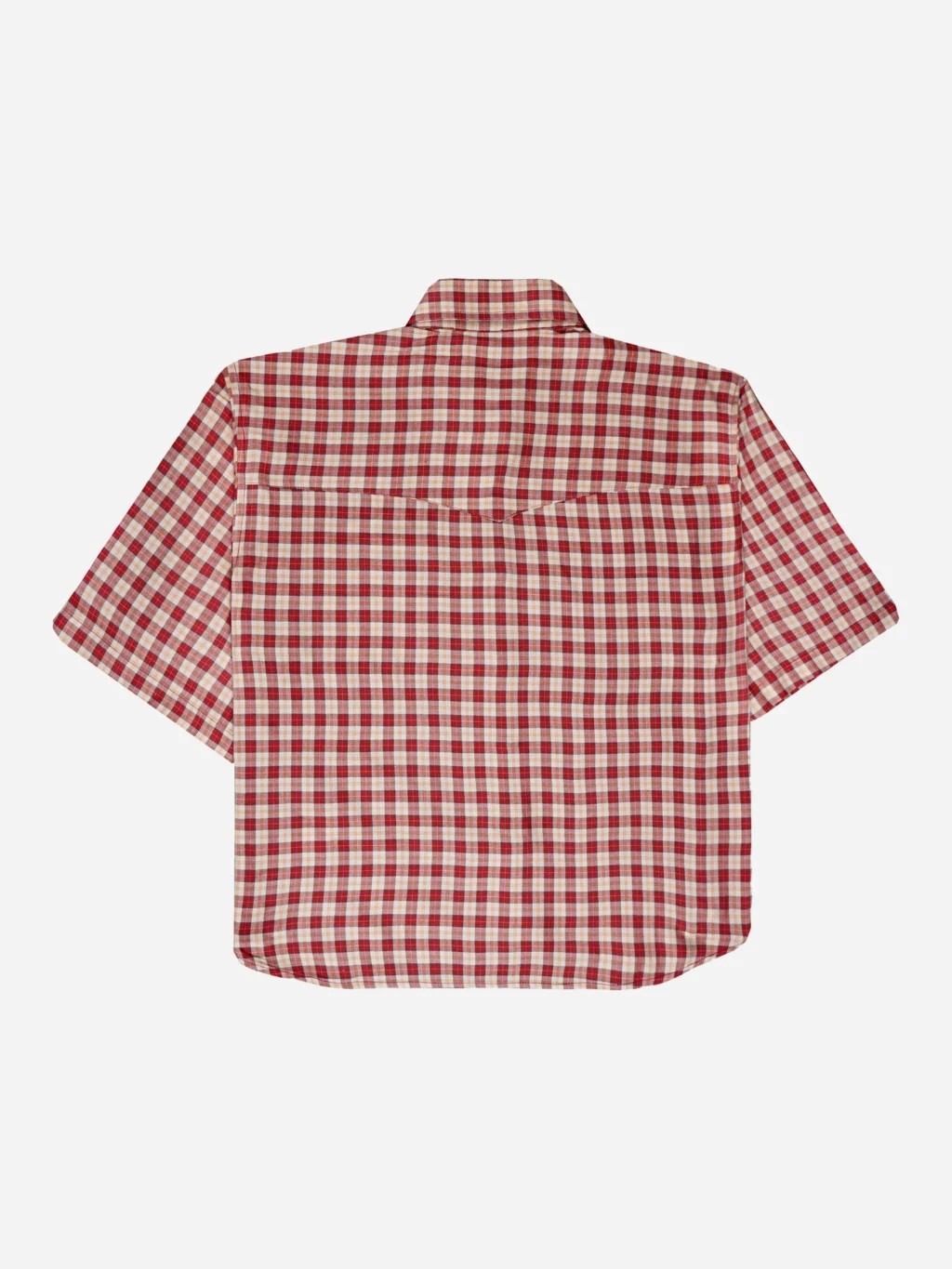 Boxy Plaid Shirt in Red