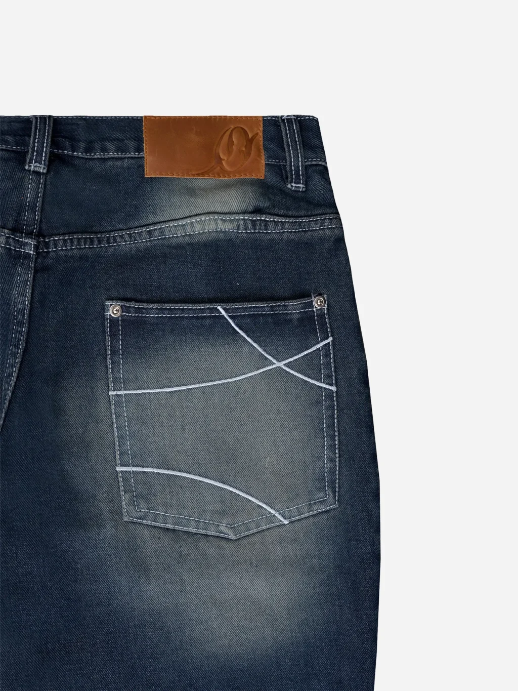 Wide Flare Denim Pants - Vintage Washed