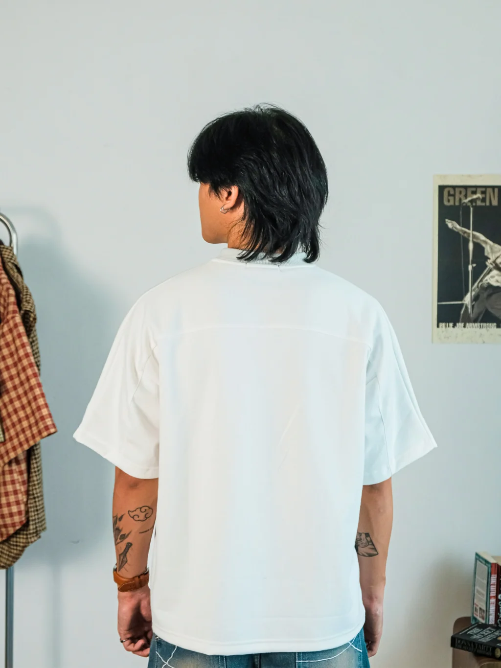 Kyoto V Tee in White