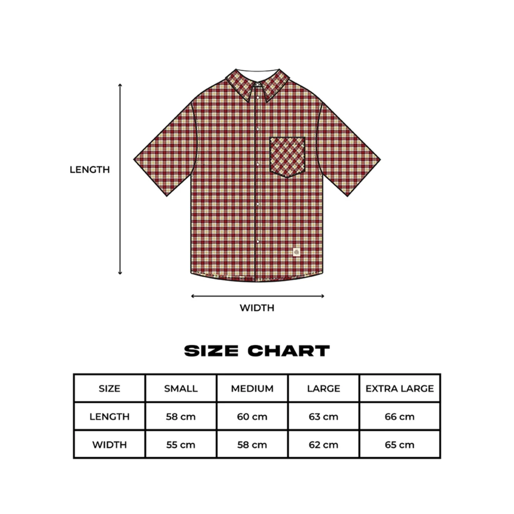 Boxy Plaid Shirt in Red
