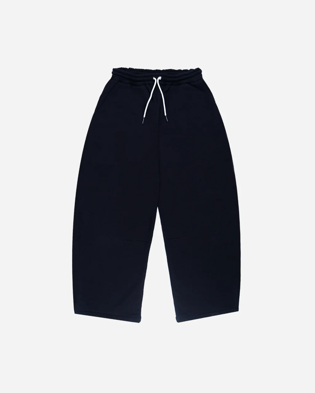 Balloon Sweatpants in Black Heavyweight Cotton 330gsm - Basic Signature