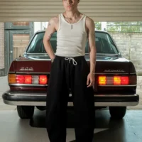 Basic Black Balloon Sweatpants_3 Balloon Sweatpants in Black Heavyweight Cotton 330gsm - Basic Signature