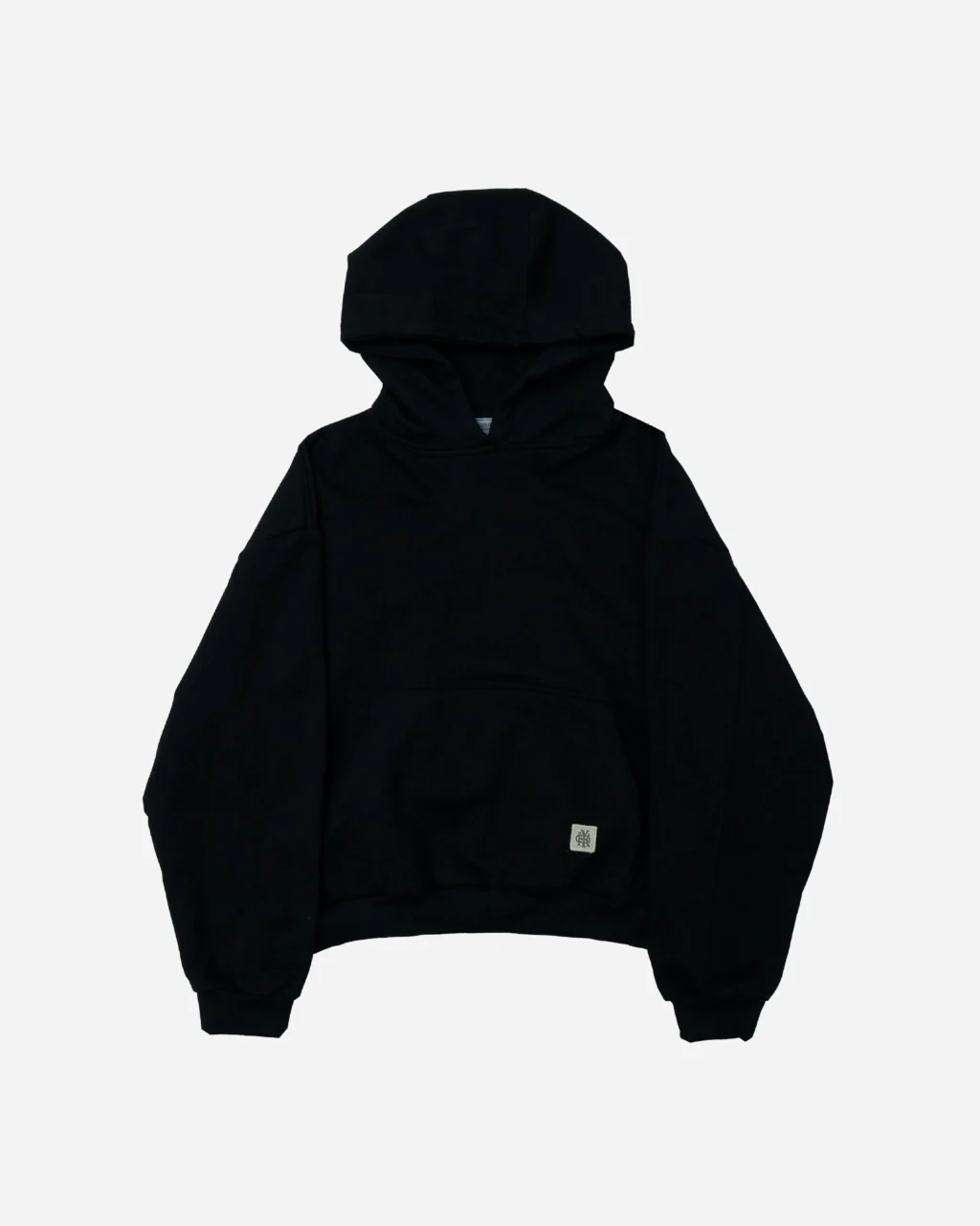 Black Hoodie Heavyweight Cotton 330gsm - Basic Signature