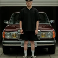 Basic Kyoto V Tee in Black_3 Kyoto V Tee in Black 290gsm - Basic Signature