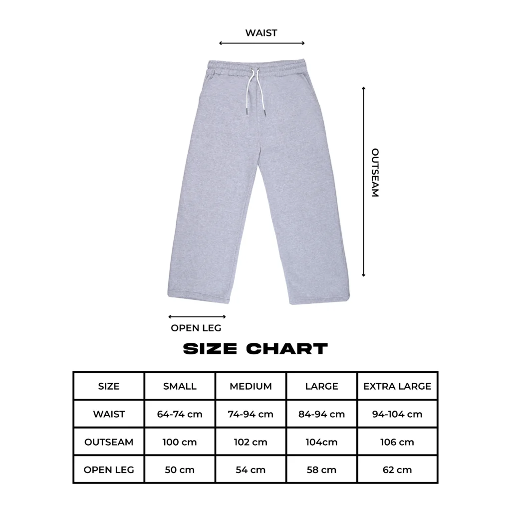 Misty Wide Leg Sweatpants Heavyweight Cotton 330gsm - Basic Signature