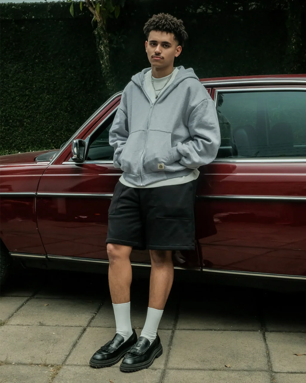 Misty Zip Hoodie Heavyweight Cotton 330gsm - Basic Signature