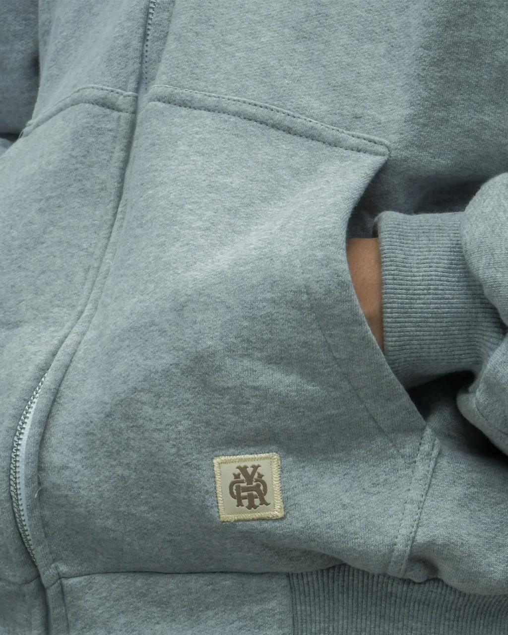 Misty Zip Hoodie Heavyweight Cotton 330gsm - Basic Signature
