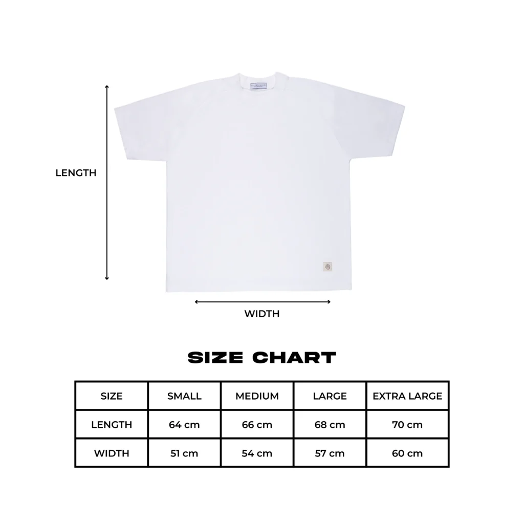Raglan Tee in White 290gsm - Basic Signature