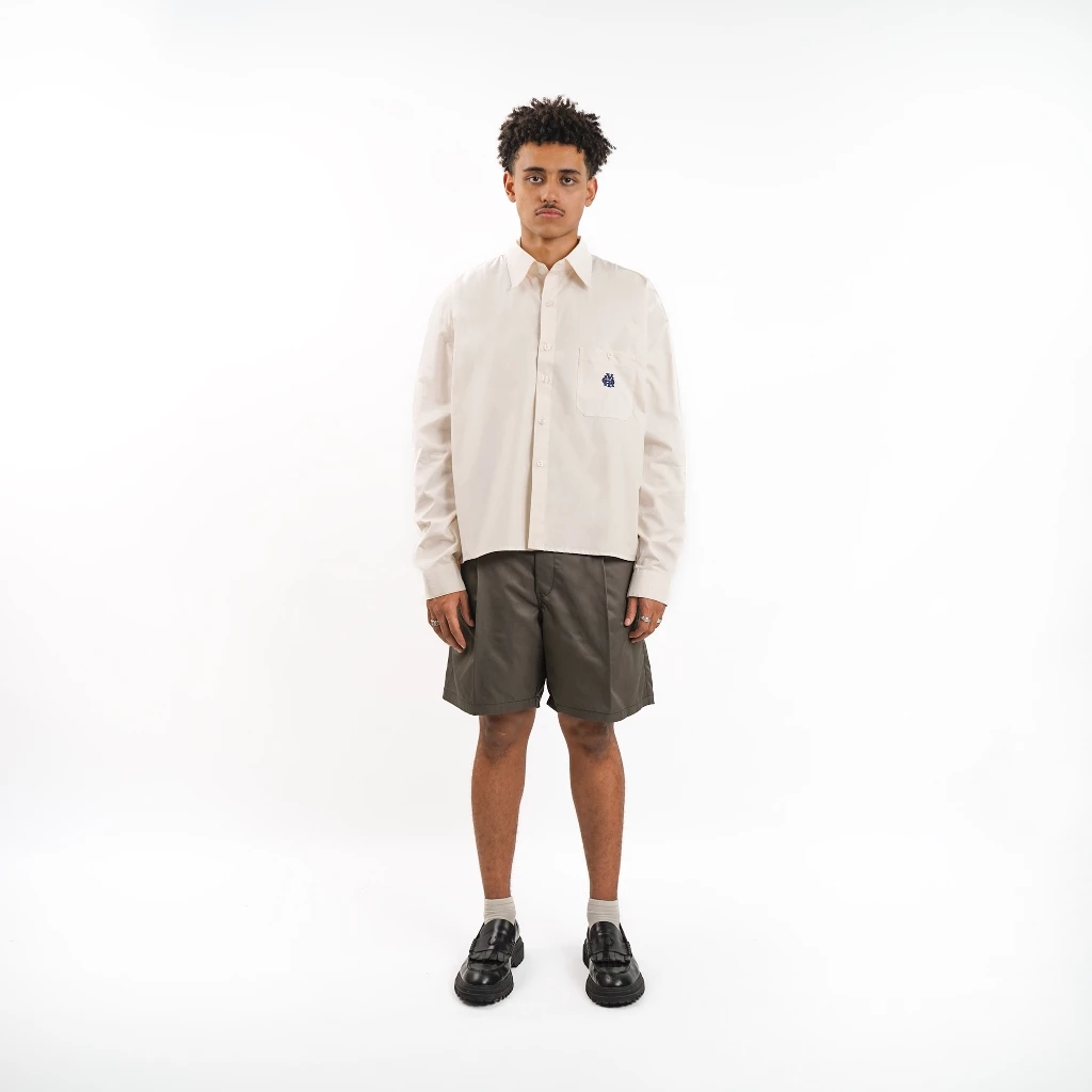 Boxy Shirt in Broken White_1 Boxy Shirt in Broken White