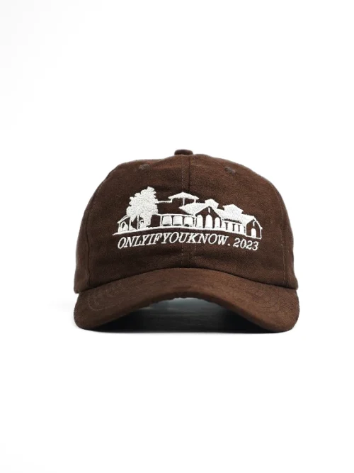 Dark Brown Suede Cap_1 Dark Brown Suede Cap
